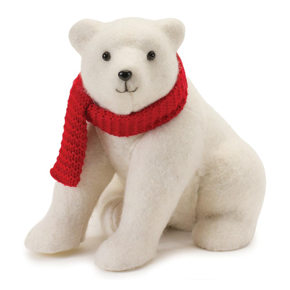 Polar Bear (Set of 2) 8.5"L x 10"H Foam/Polyester. Picture 1