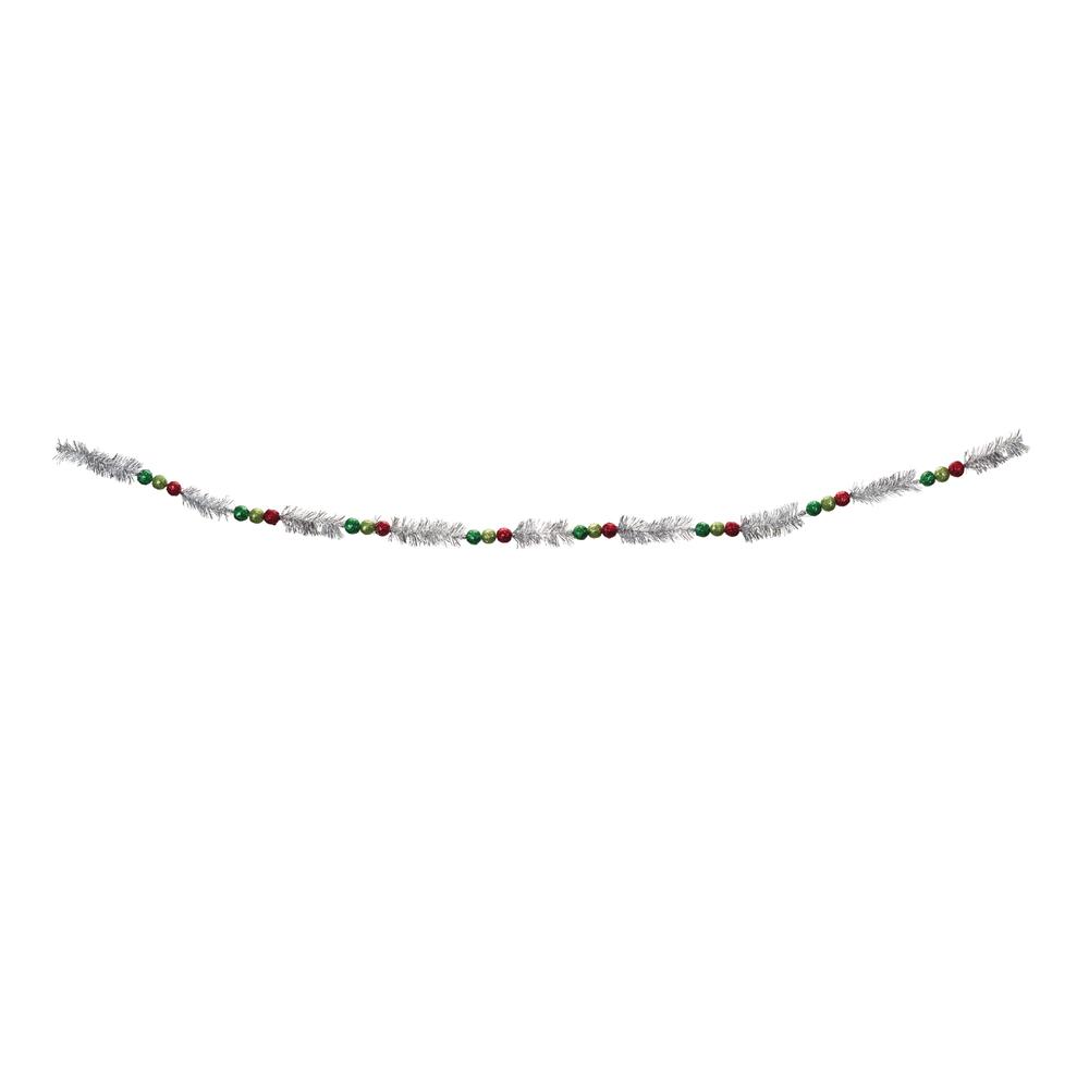 Tinsel Garland (Set of 6) 5.5'L Plastic. Picture 2