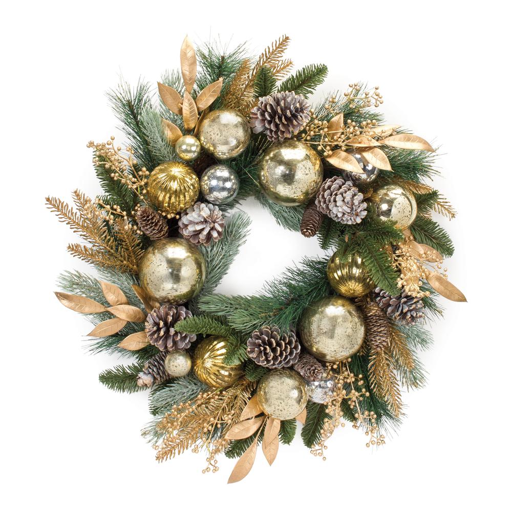 Melrose Decorated Long Needle Pine Wreath 21.5D