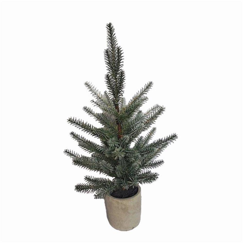 Potted Pine Tree (Set of 2) 24"H Plastic. Picture 1
