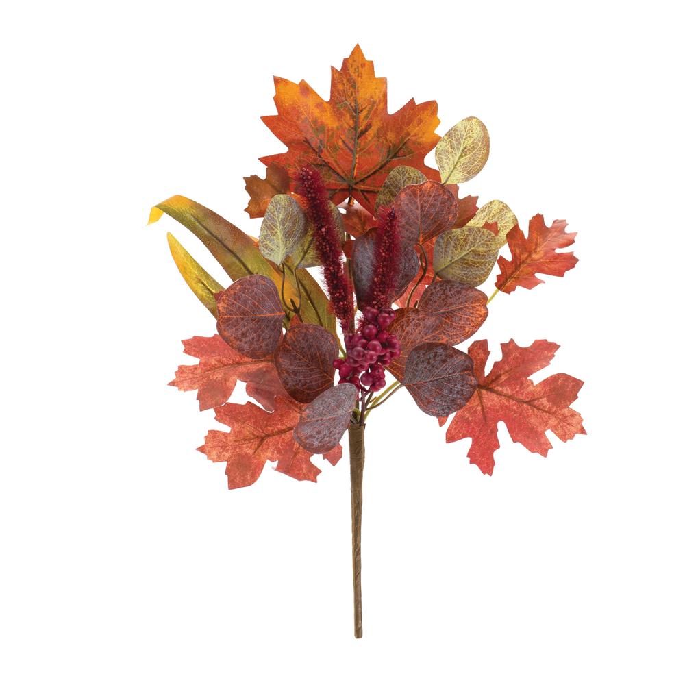 Mixed Fall Leaf Pick (Set of 6) 16"H Polyester. Picture 2