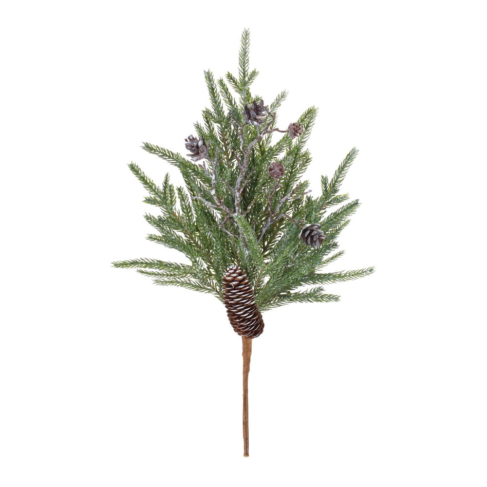 Pine and Cone Stem (Set of 6) 18.75"H Plastic. Picture 2