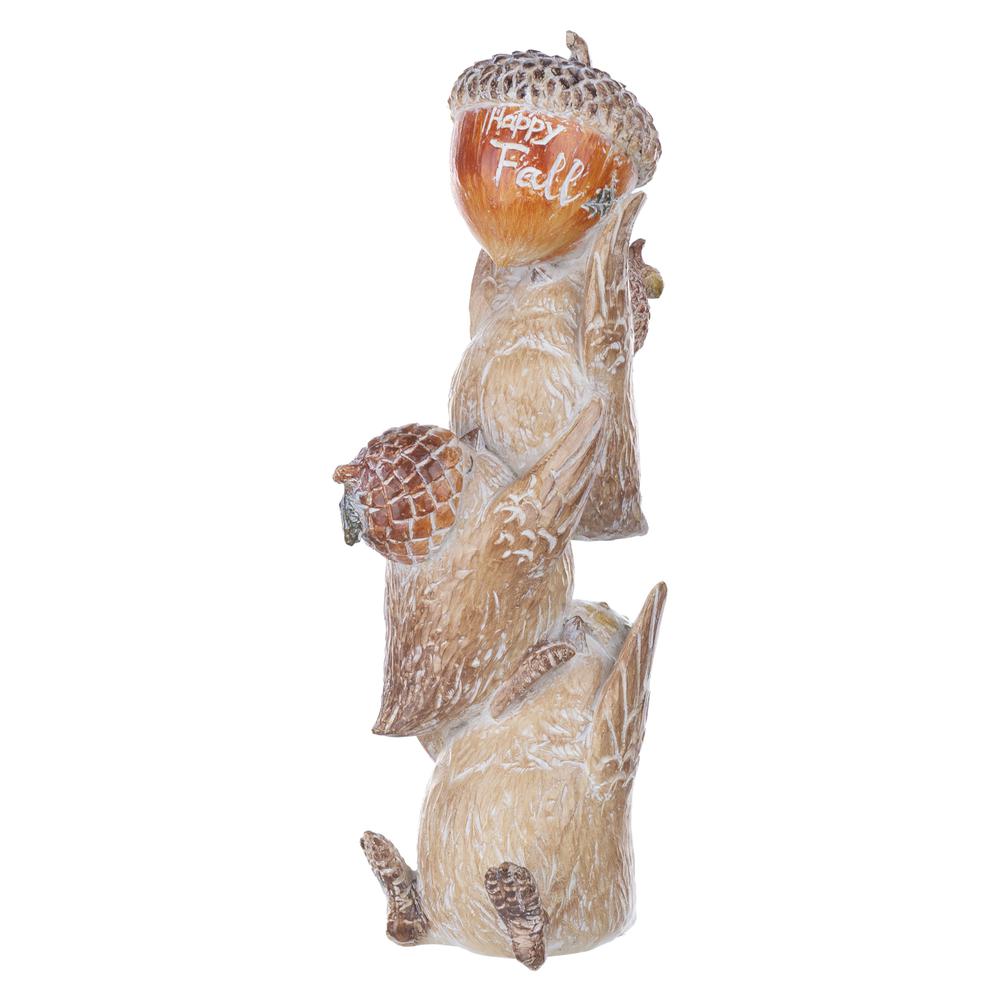 Fall Bird Stack (Set of 2) 9"H Resin. Picture 1