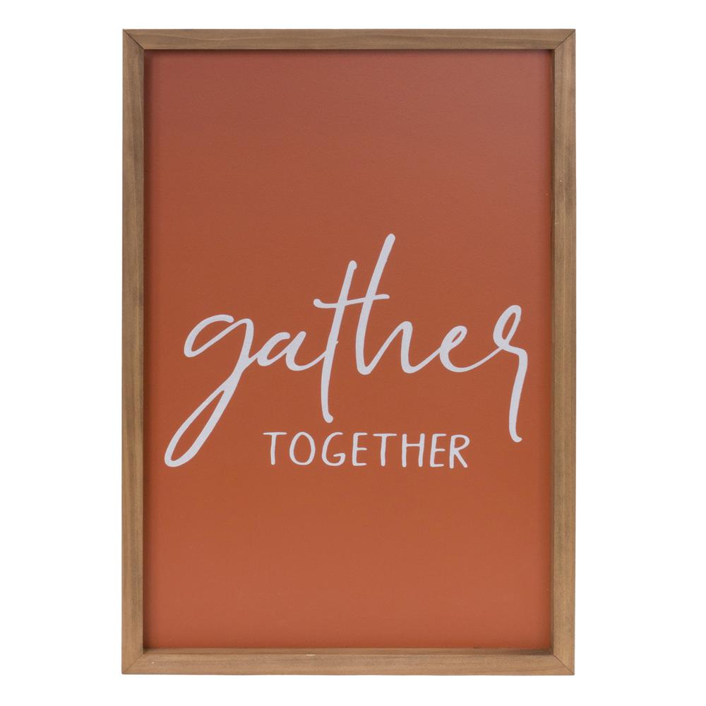 Gather and Thankful Sign (Set of 2) 12"SQ, 12"L x 18"H Wood/MDF. Picture 2