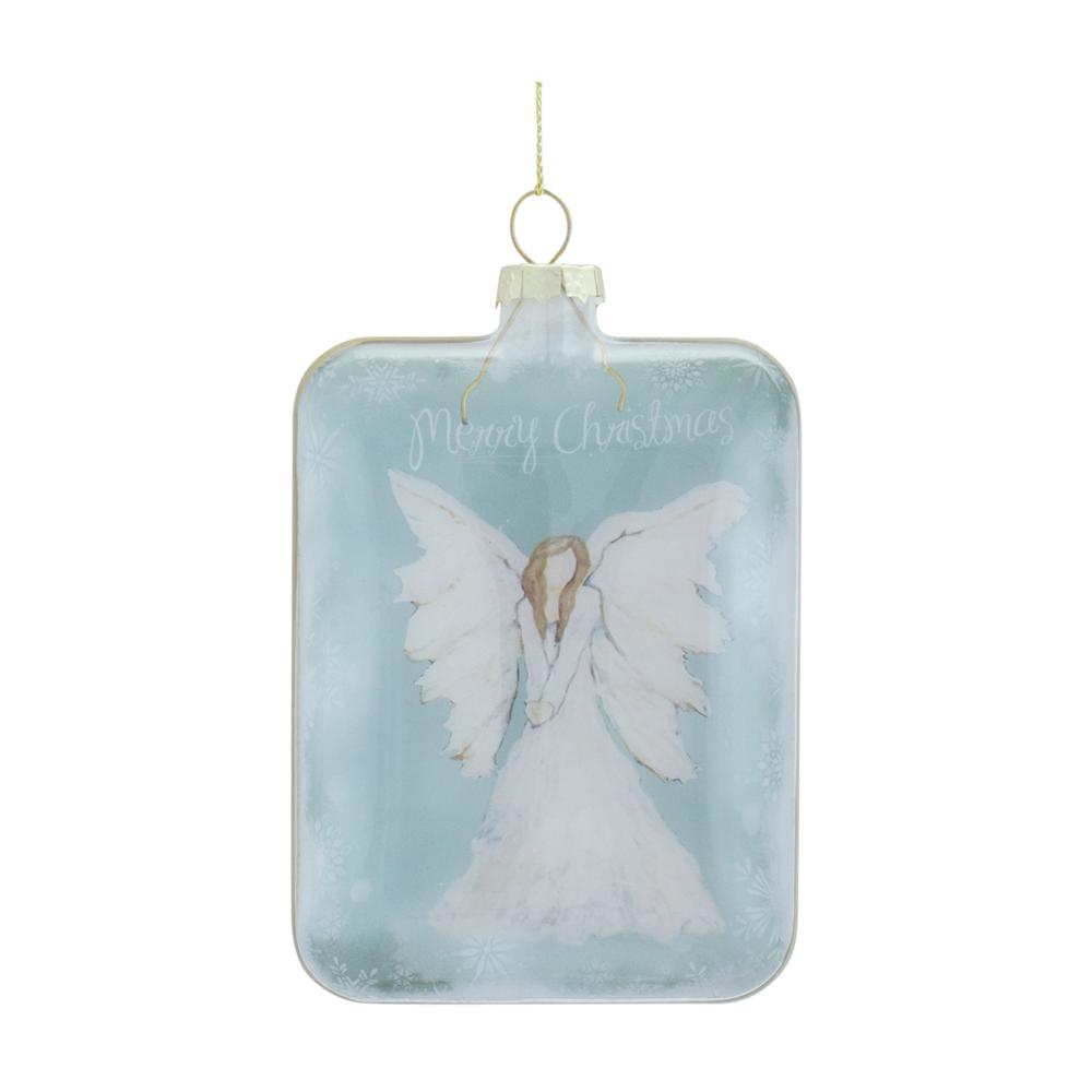 Angel Ornament (Set of 6) 5.25"H Glass. Picture 3