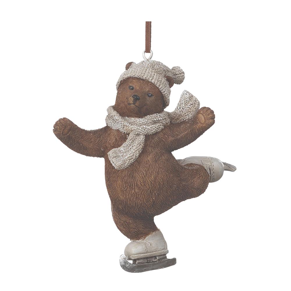 Bear Skate & Snowboard Ornament (Set of 4). Picture 3
