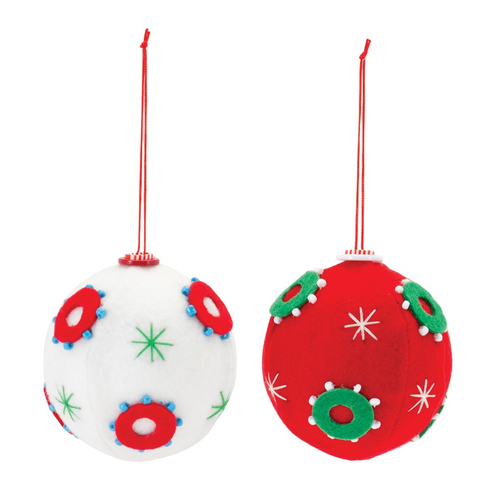 Ball Ornament (Set of 12) 3"D Polyester. Picture 1