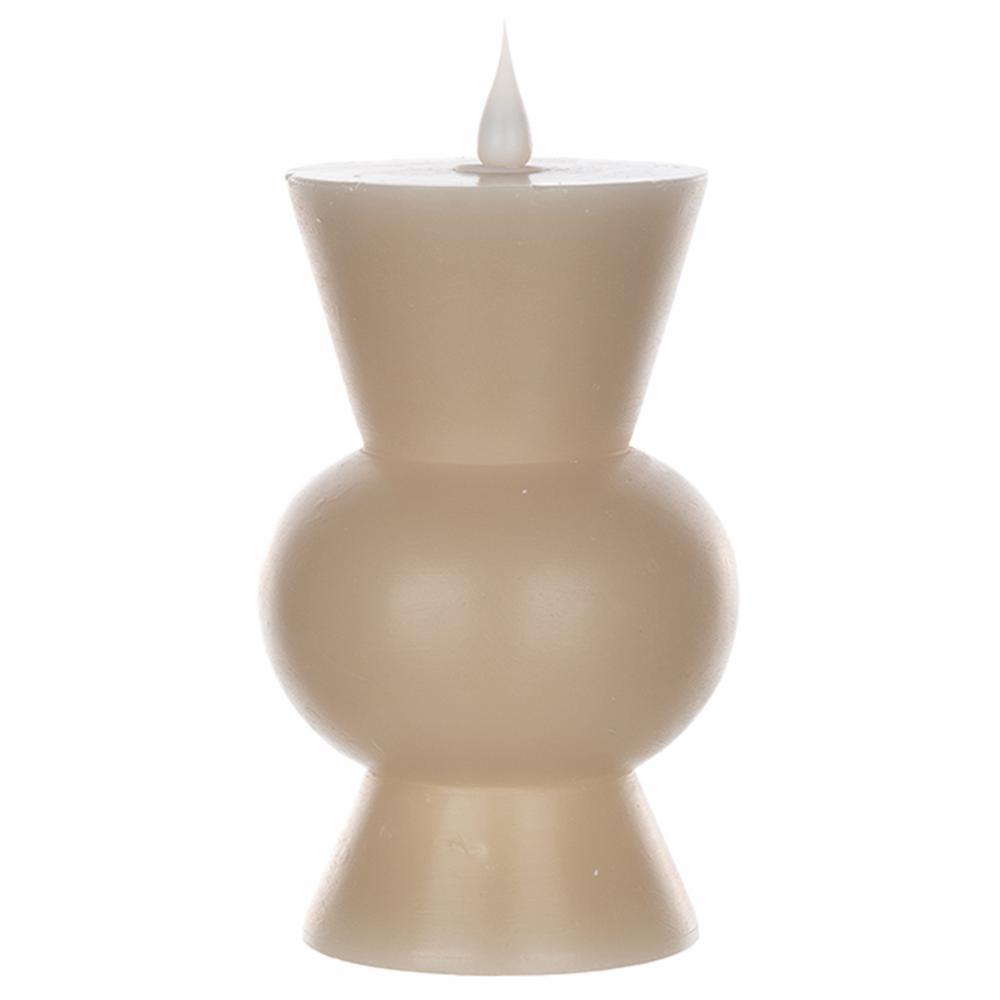 LED Designer Candle w/4 and 8 Hr Timer (Set of 2) 3.5" x 5.5"H Wax/Plastic. Picture 1