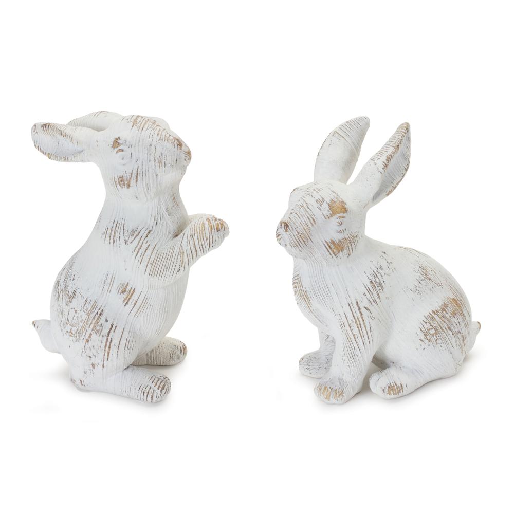 Rabbit (Set of 2) 5.5"H, 6.5"H Resin. Picture 1