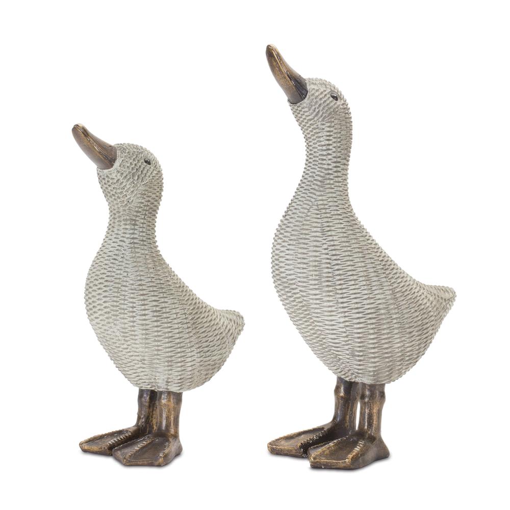Duck (Set of 4) 8.25"H, 10.375"H Resin. Picture 1