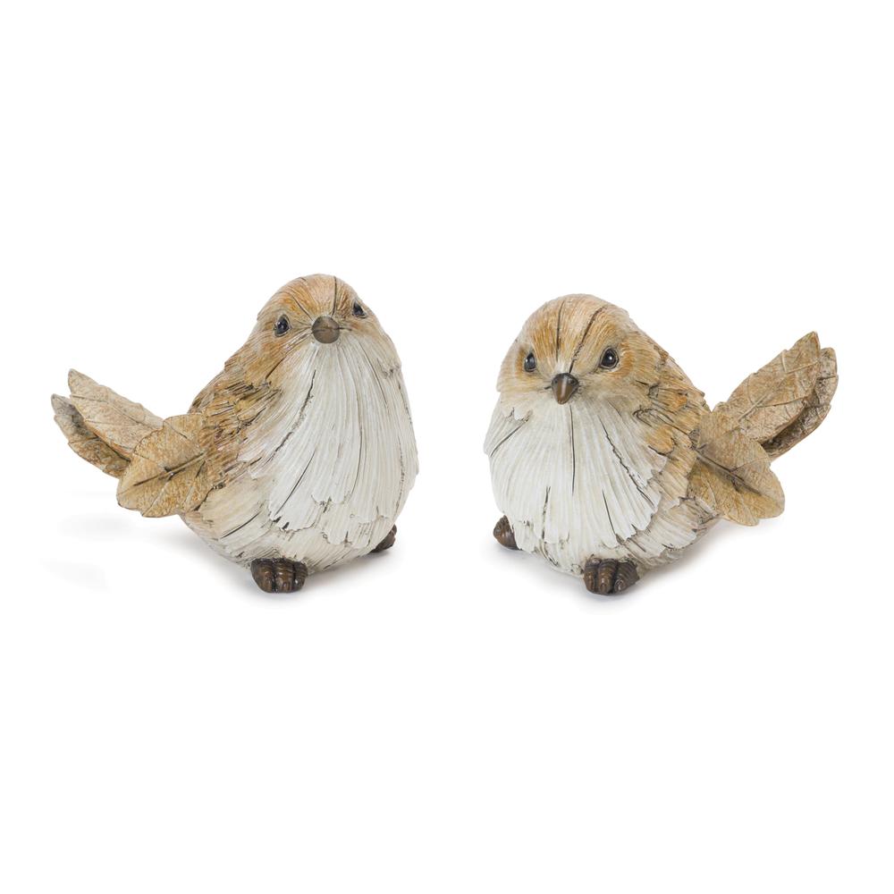 Bird (Set of 2) 3.25"H, 3.5"H Resin. Picture 1