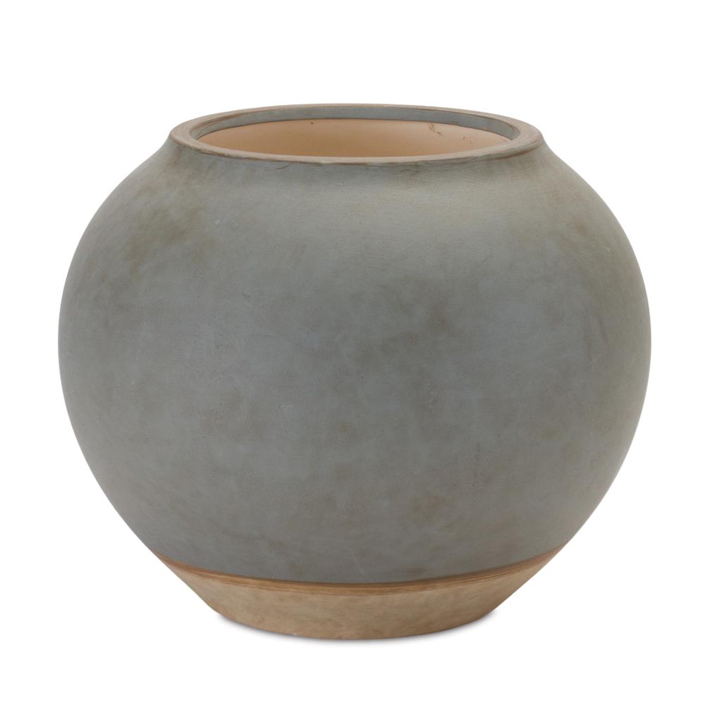 Vase 8.5"D x 7.5"H Ceramic. Picture 1