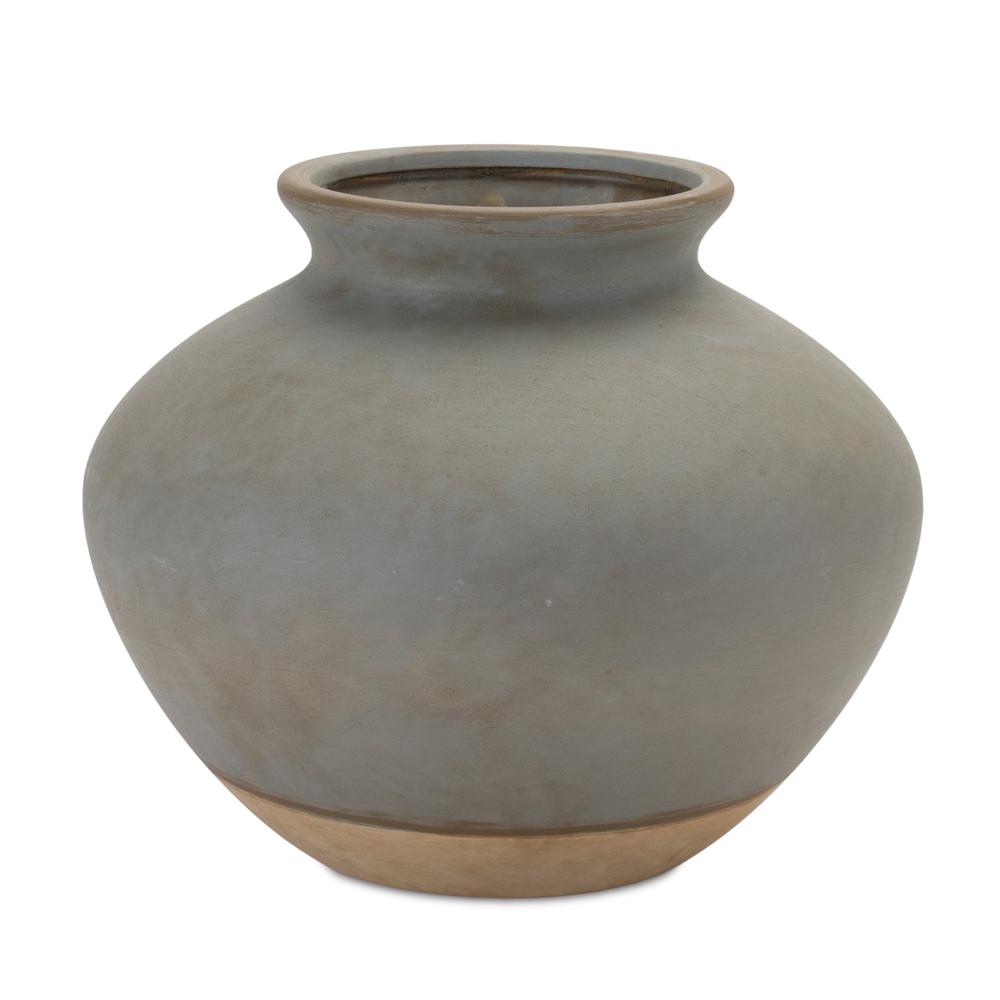 Vase 9"D x 7.5"H Ceramic. Picture 1
