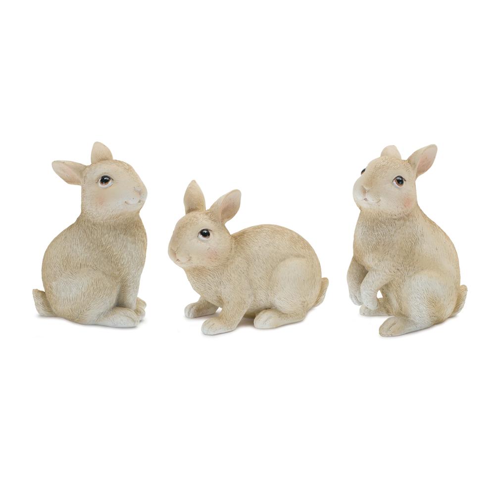 Rabbit (Set of 12) 2.75"H, 3.5"H, 4"H Resin. Picture 1
