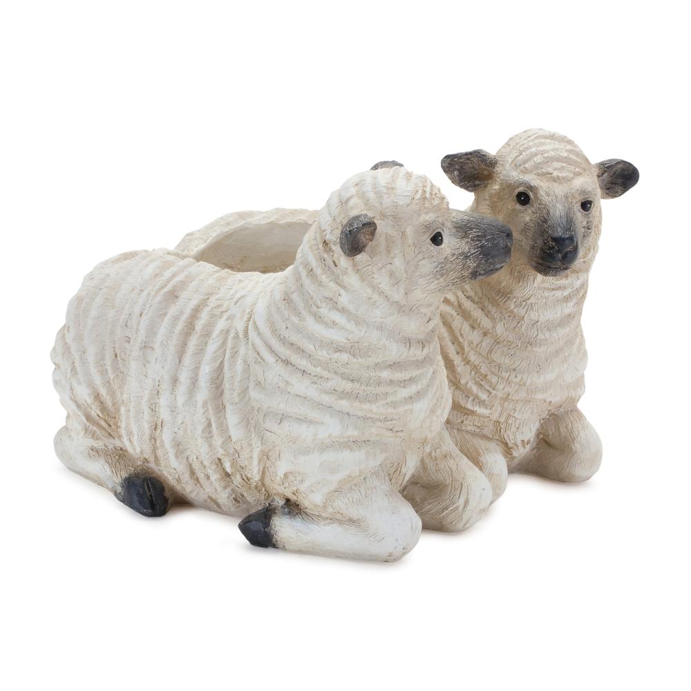Sheep Planter (Set of 2) 5"H Resin. Picture 1