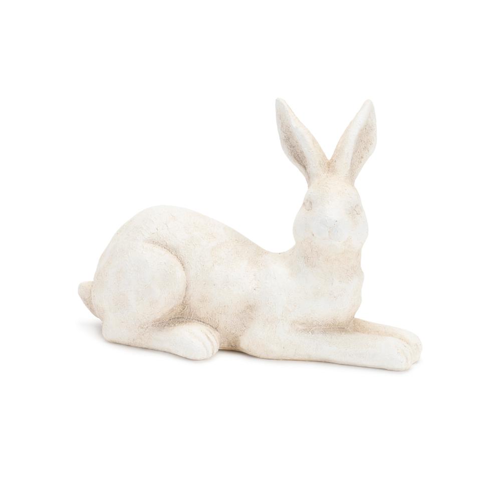 Rabbit (Set of 2) 7.5"L x 5"H, 3.25"L x 8.5"H Ceramic. Picture 3