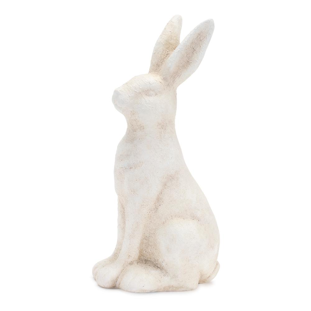 Rabbit (Set of 2) 7.5"L x 5"H, 3.25"L x 8.5"H Ceramic. Picture 4