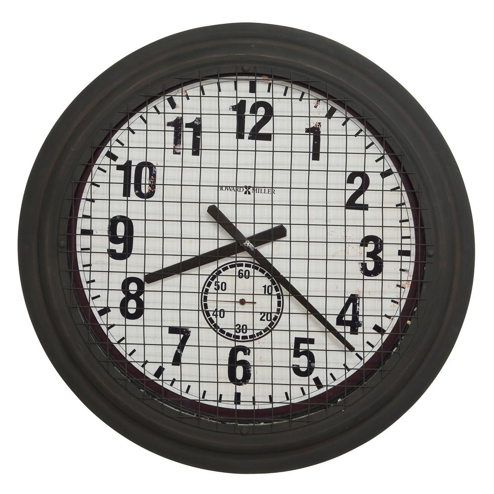 Howard Miller Grid Iron Works Wall Clock. Picture 1