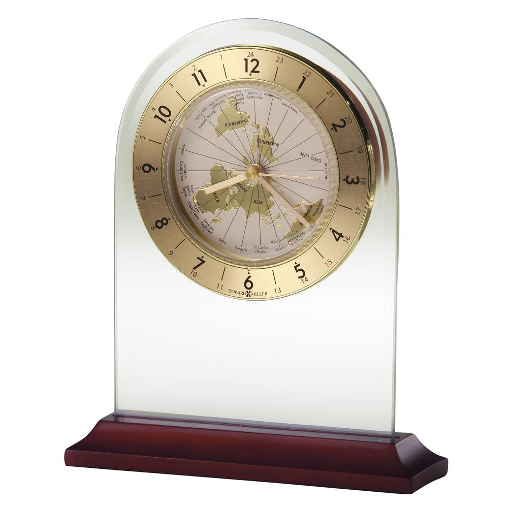 Howard Miller World Time Arch Tabletop Clock. Picture 1