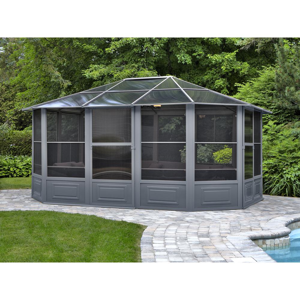 Florence Solarium 12 Ft. x 15 Ft. in Slate. Picture 2