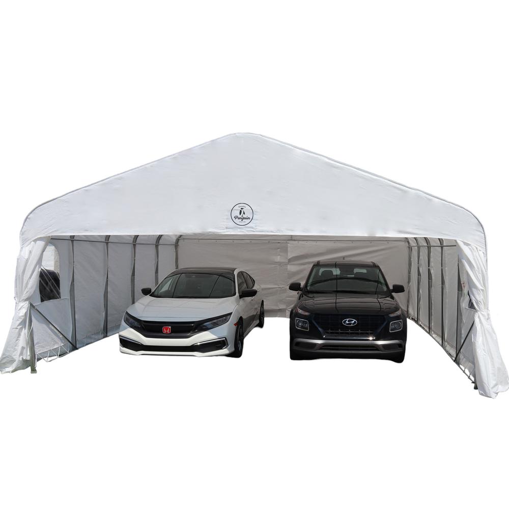 Deluxe Double Car Shelter 18 ft x 20 ft.. Picture 2