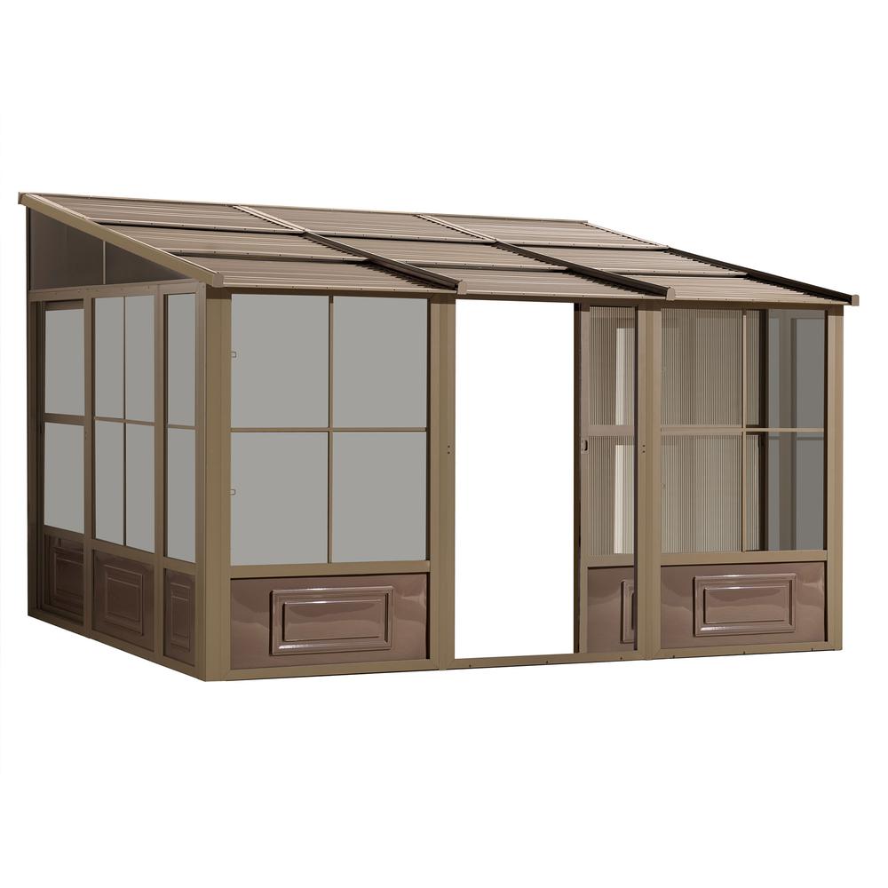 Florence Add-A-Room with Metal Roof 10 Ft. x 12 Ft. in Sand. Picture 1