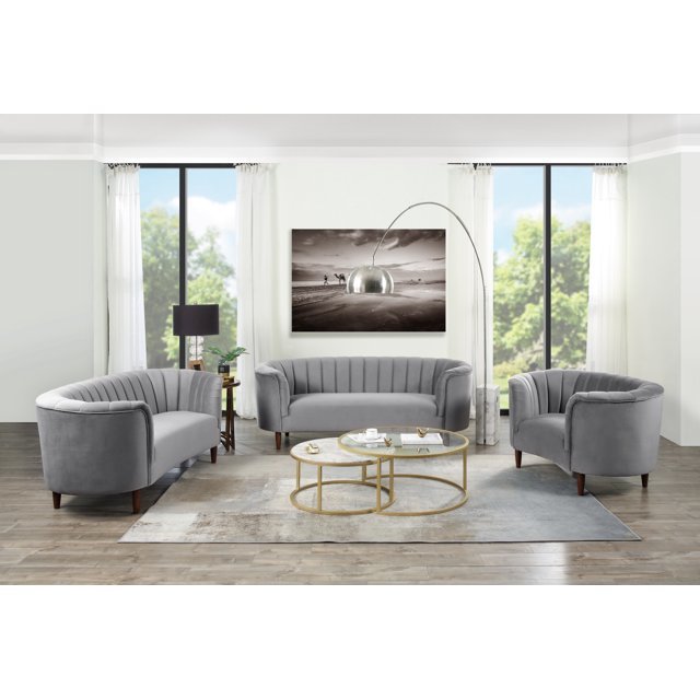 Millephri Sofa , Gray Velvet (LV00166). Picture 3