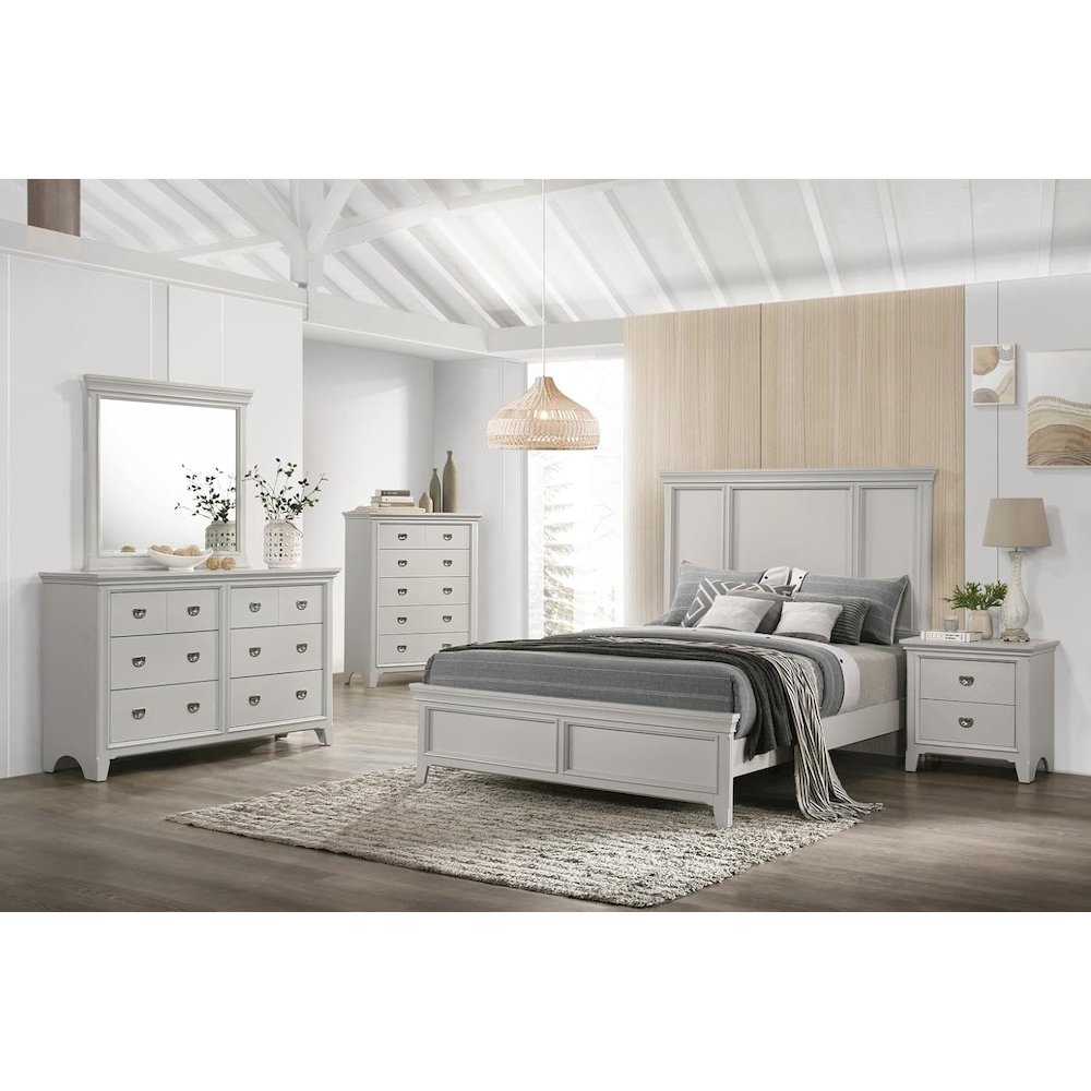 Grey Meadow King Bed. Picture 4