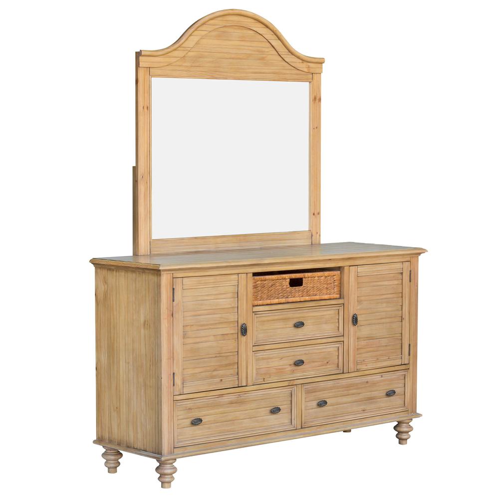 Vintage Casual Dresser with Mirror. Picture 2
