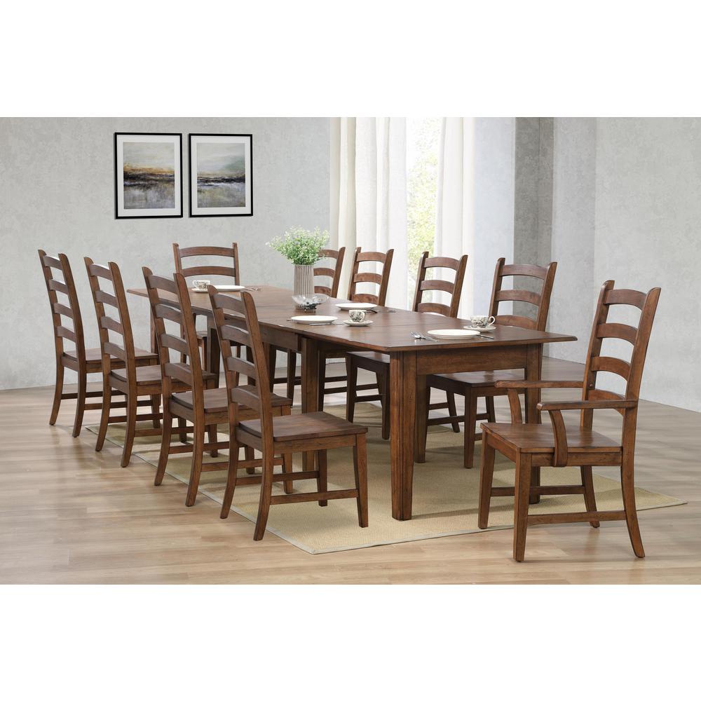 Simply Brook 11 Piece 134" Rectangular Extendable Table Dining Set. Picture 7