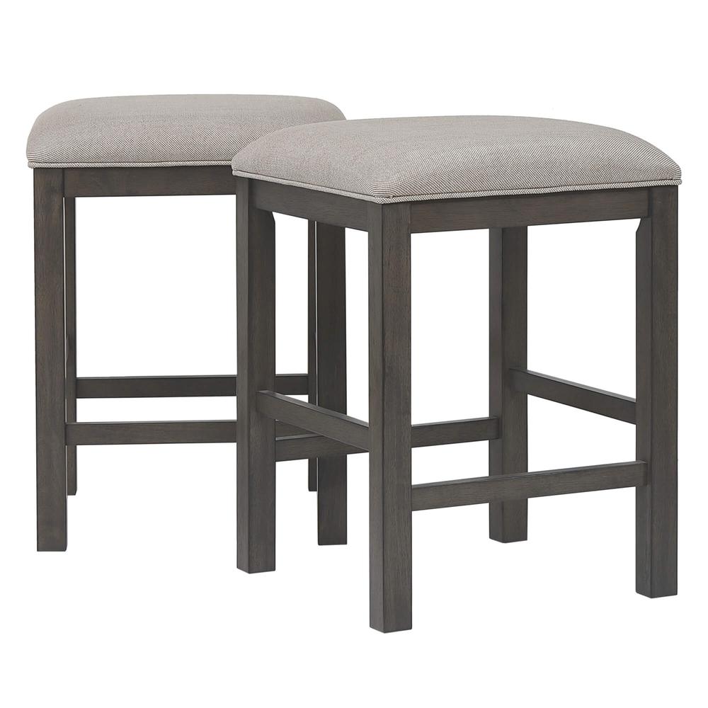 Shades of Gray 4 Piece 65" Rectangular Narrow Pub Table Set. Picture 6
