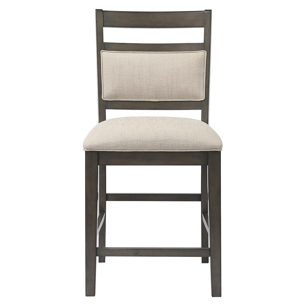 Shades of Gray Upholstered Barstool. Picture 1