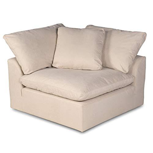 Replacement Slipcover Only for 5PC 132" L-Shaped Sectional Sofa Tan. Picture 2