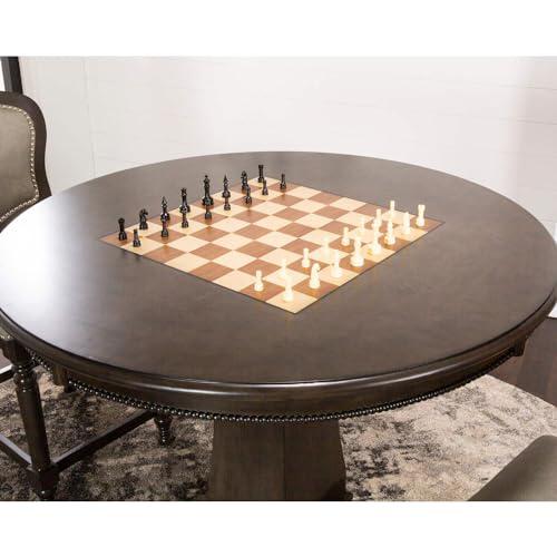 Vegas 42.5" Round Counter Height Dining, Chess and Poker Table. Picture 5