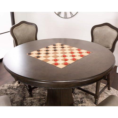 Vegas 5 Piece 42.5" Round Counter Height Dining, Chess and Poker Table Set. Picture 5
