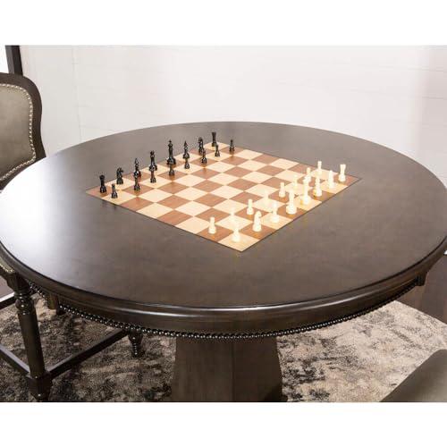 Vegas 5 Piece 42.5" Round Counter Height Dining, Chess and Poker Table Set. Picture 4