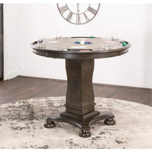 Vegas 42.5" Round Counter Height Dining, Chess and Poker Table. Picture 2