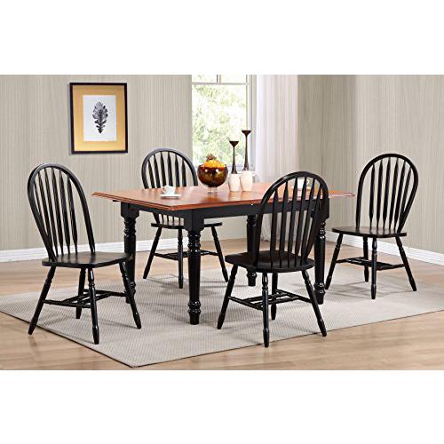 Selections 5 Piece 48-60" Rectangular Extendable Dining Set. Picture 5