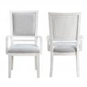 Dining Chair with Arms | Padded Upholstered Seat & Back Armchair | Set of 2. Picture 4