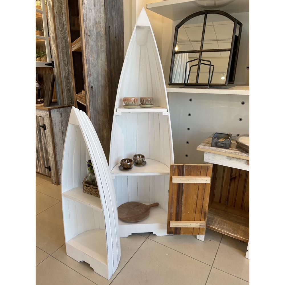 Cottage 3 Piece Boat Shaped Freestanding Shelves. Picture 4