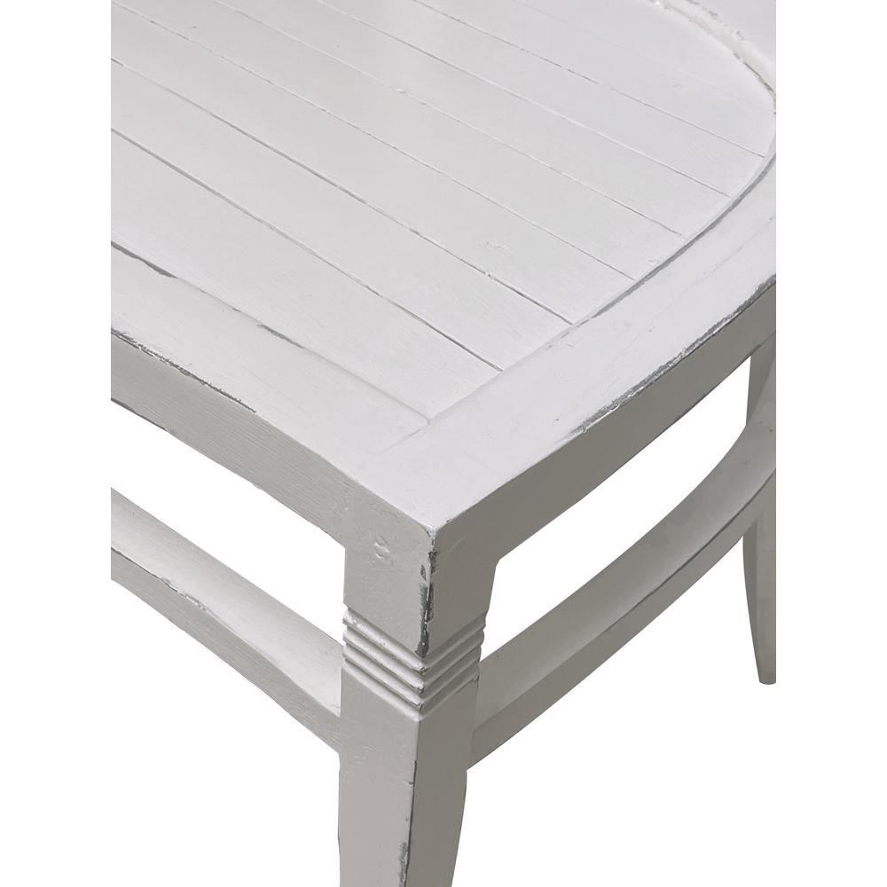 Sunset Trading Cottage Slat Back Chair | Set of 2 | Distressed White. Picture 5