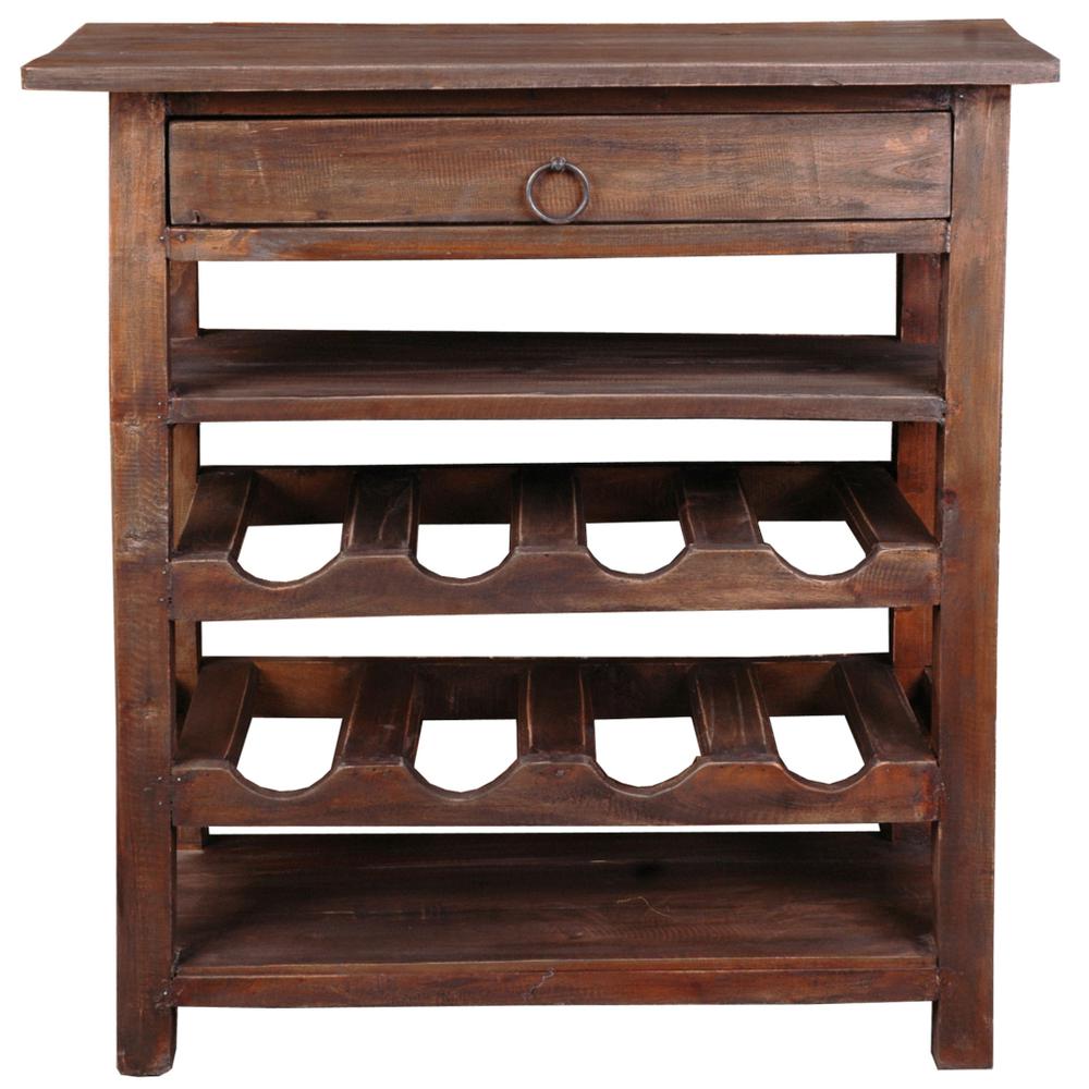 Cottage Wine Server with Drawer. Picture 2