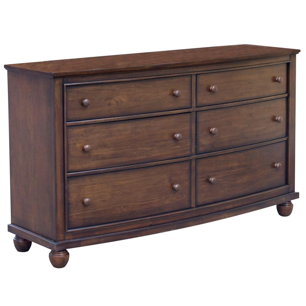 Bahama Shutter Wood 6 Drawer Double Dresser. Picture 2