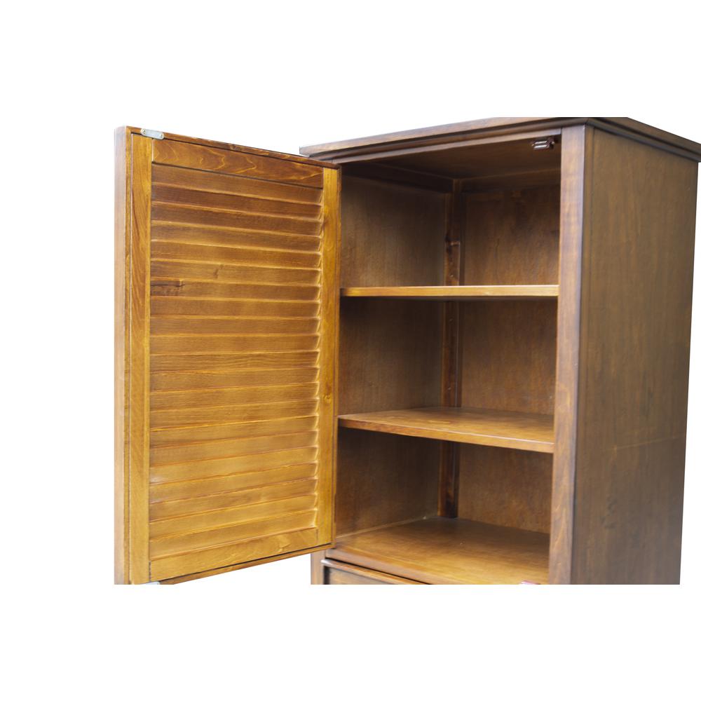 Bahama Shutter Wood Tall Cabinet. Picture 5