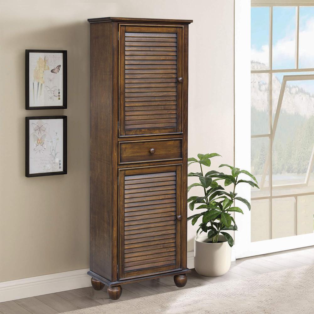 Bahama Shutter Wood Tall Cabinet. Picture 8