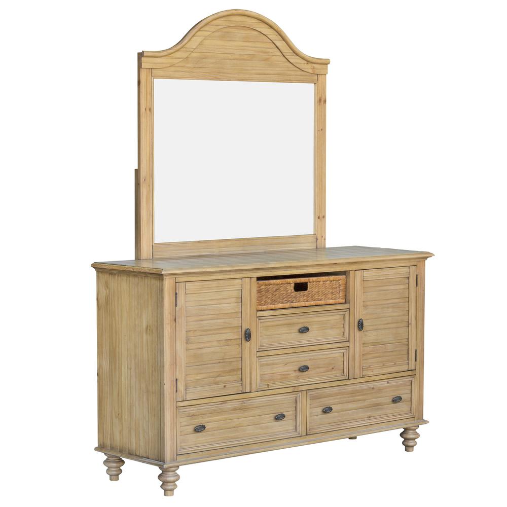 Vintage Casual Dresser with Mirror. Picture 1