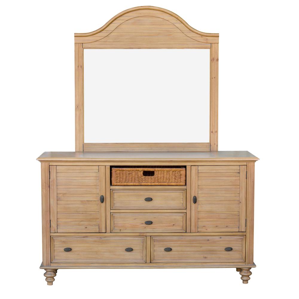 Vintage Casual Dresser with Mirror. Picture 4