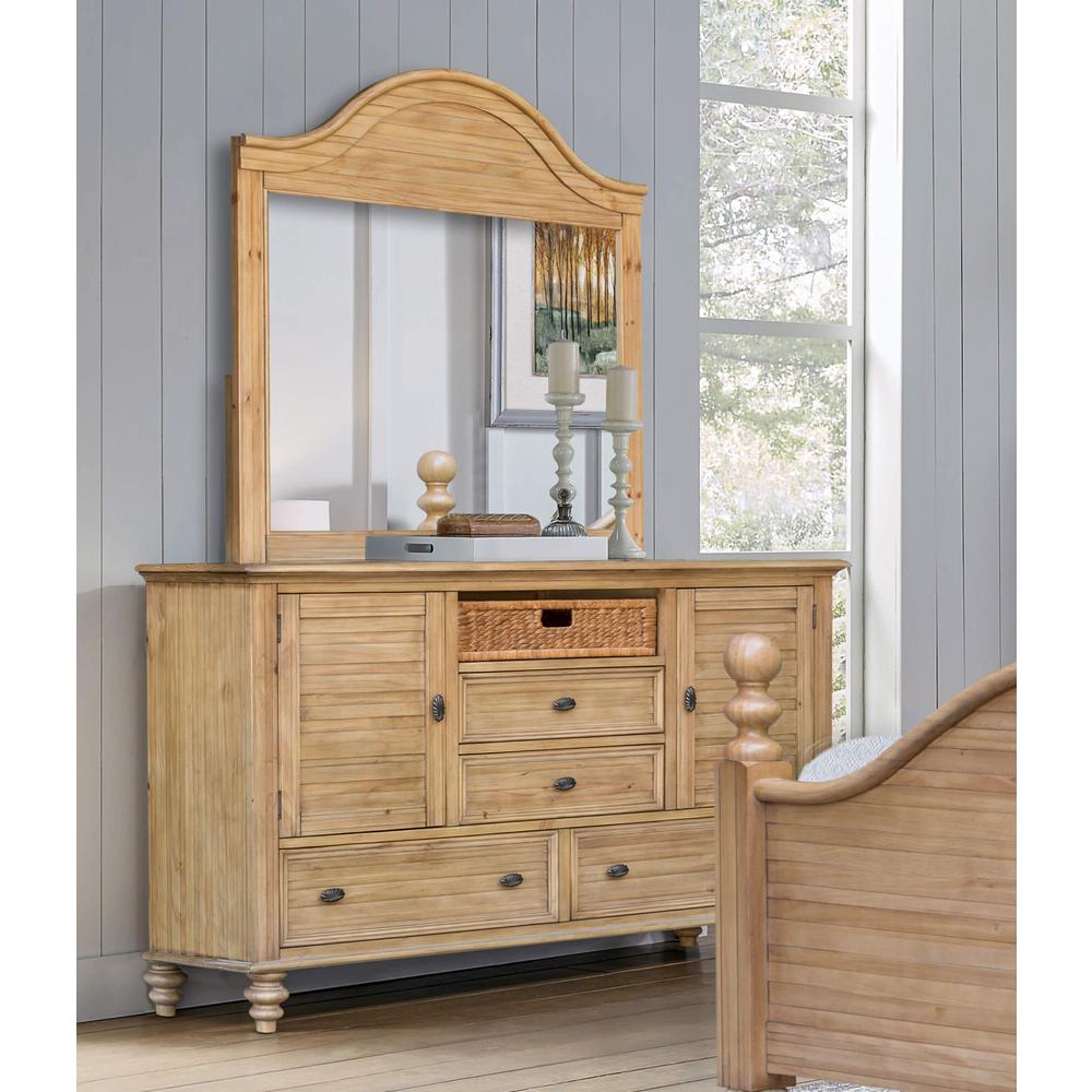 Vintage Casual Dresser with Mirror. Picture 9