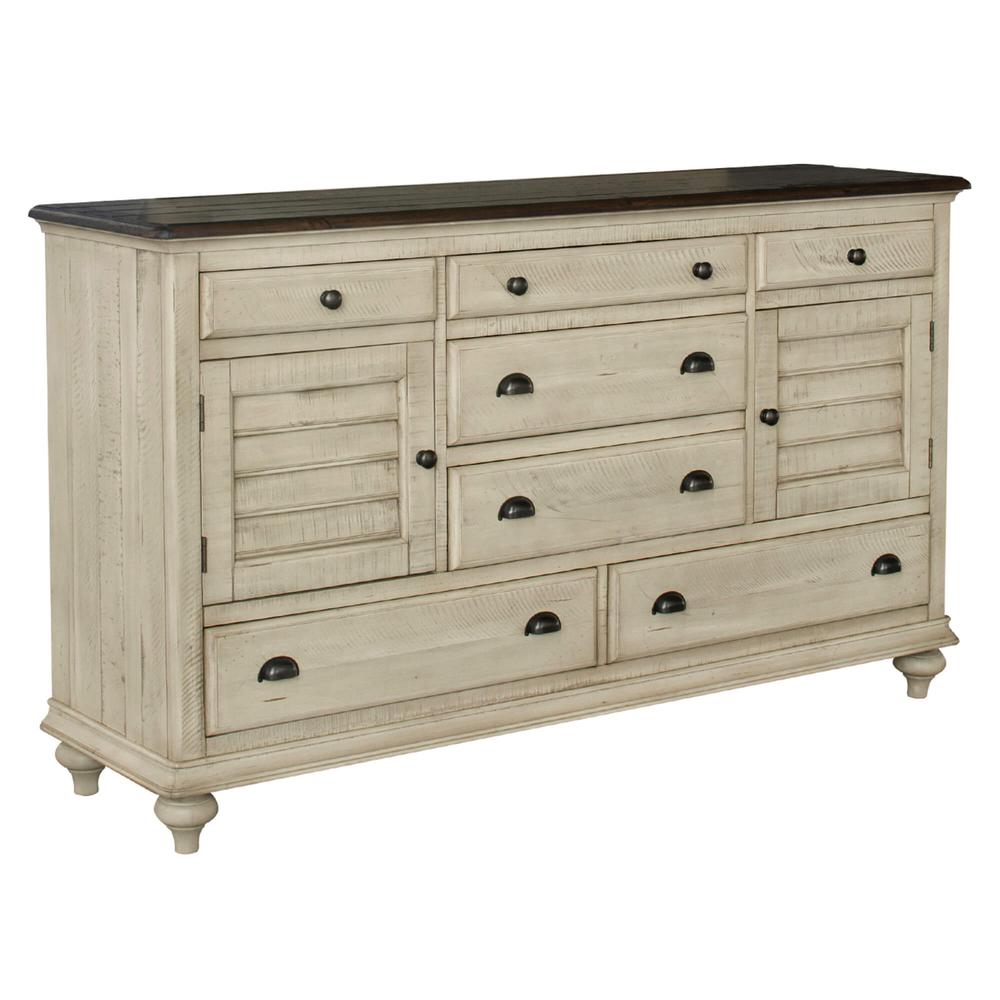 Shades of Sand 7 Drawer Dresser. Picture 4
