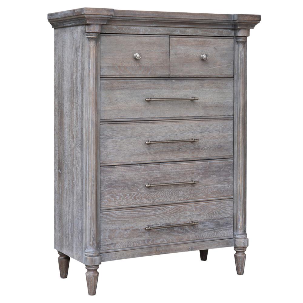 Sunset Trading Fawn Gray 6 Drawer Bedroom Chest. Picture 4